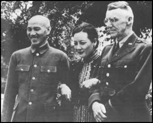 Chiang Kai-shek, his wife and General Stilwell