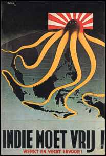 Propoganda poster exhorts the Dutch to free the East Indies