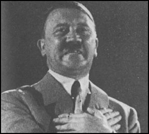 Adolf Hitler making a speech