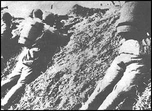 Chinese infantry holding a defensive position
