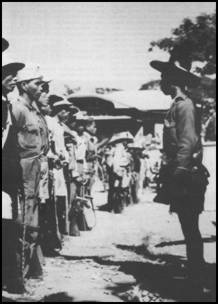 Filipino guerrillas organizing against Japanese
