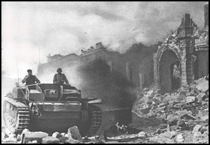 German assault gun in Sevastopol