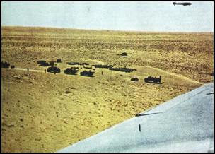 German supply depot in the desert