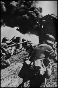 German soldiers fighting on the Eastern Front