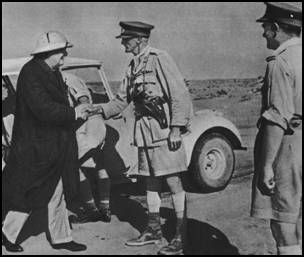 Prime Minister Churchill arrives in North Africa