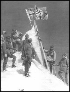 German mountain troops on the summit of Mount Elbus