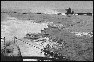 German submarines on patrol