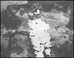 Allies bombing Japanese positions on New Guinea