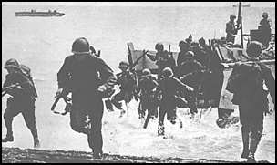 US Marine reinforcements arrive on Guadalcanal