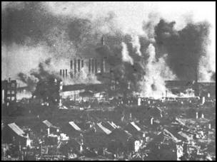 Industrial area of Stalingrad under attack