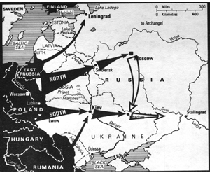 soviet union ww2 map