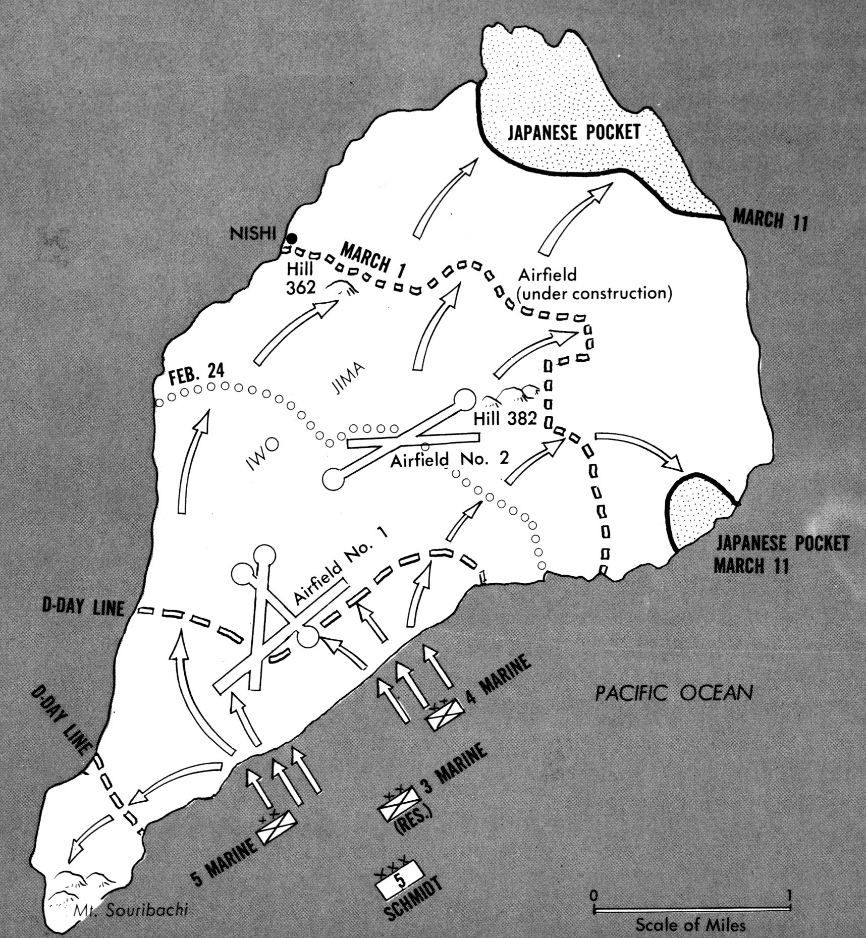 American Invasion of Iwo Jima, Feb. 19 - Mar. 11, 1945